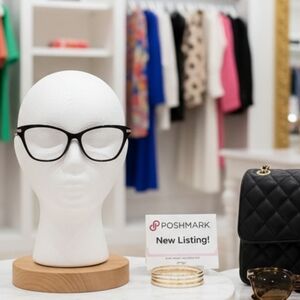 Black & Clear Cat-Eye Frames